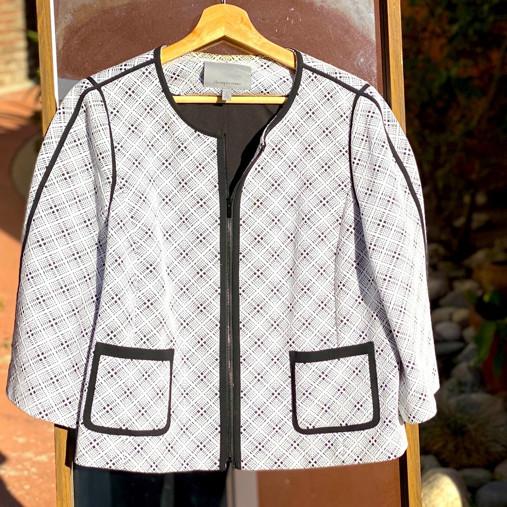 Black and white jacket